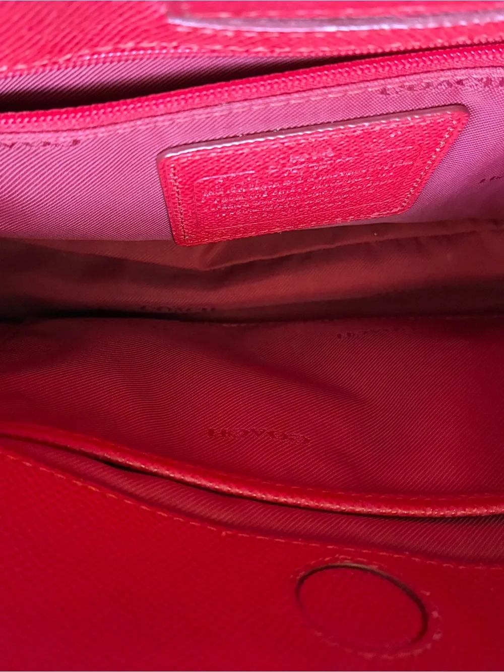 Coach Red Stanton Carryall with removable Crossbody Strap